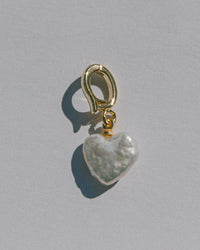 Pearl Heart Charm