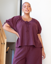 Wine Pinstripe