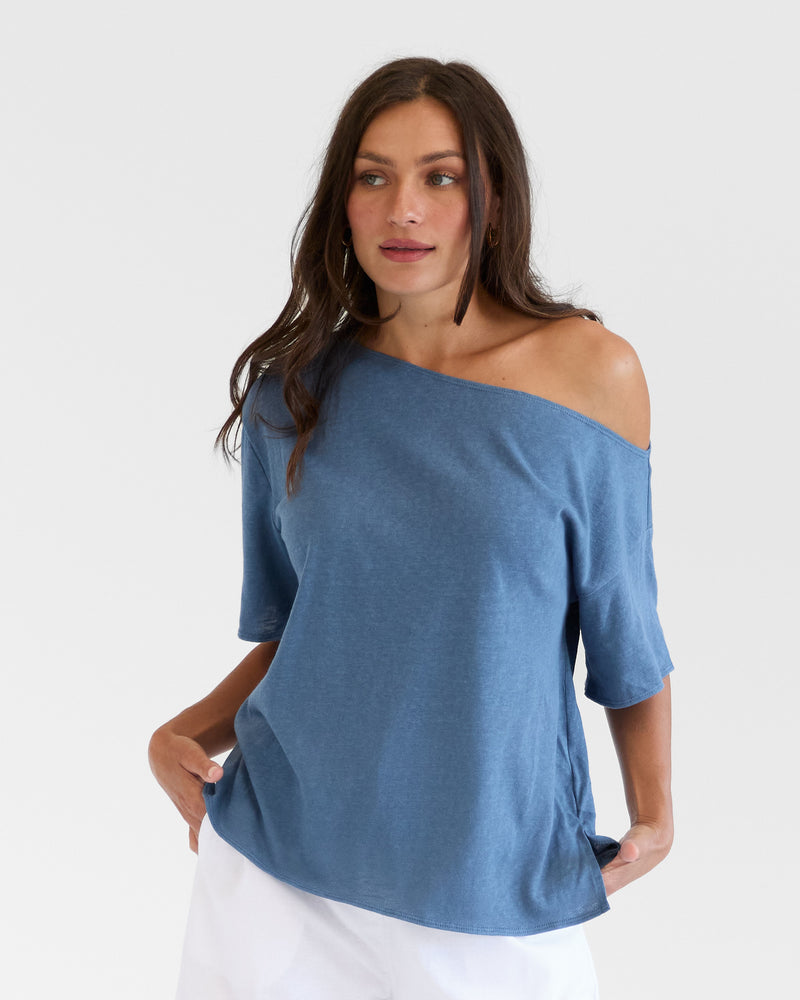 Talisha Top | Navy