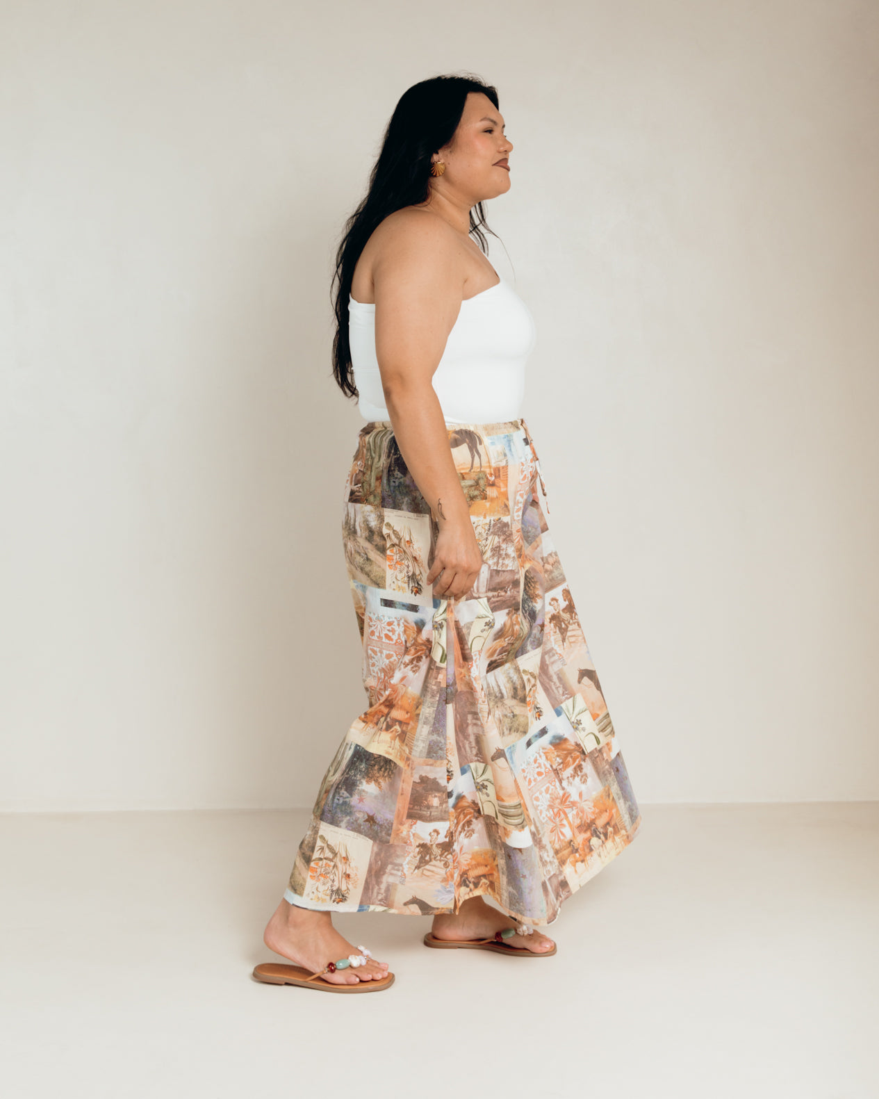 Lacey Skirt in Meadow Muse - Size Inclusive Pregnancy & Postpartum Skirt - The Lullaby Club