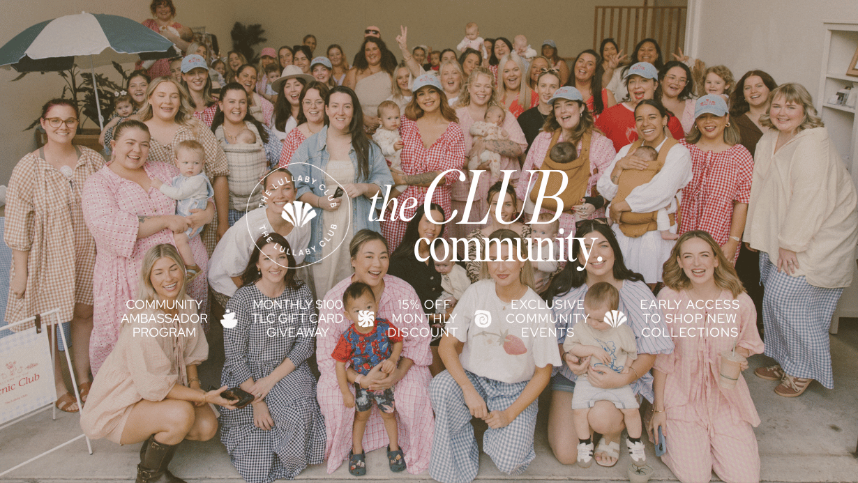 Community Event The Lullaby Club Women the lullaby club community ambassadors brisbane picnic event gingham, cool mum, breastfeeding friendly, pregnancy friendly, medical device friendly outfits