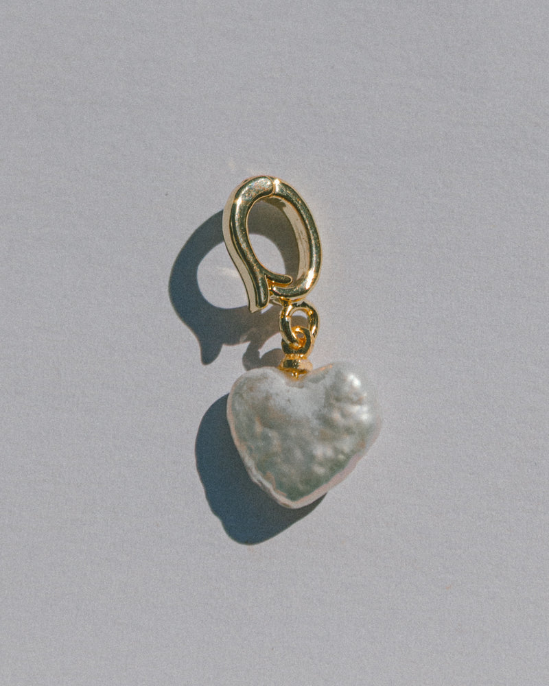 Pearl Heart Charm