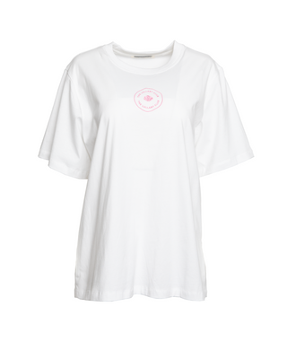 Essentials Tee | White & Pink