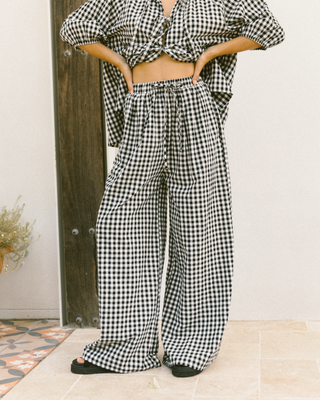 Posey Pants | Black Gingham