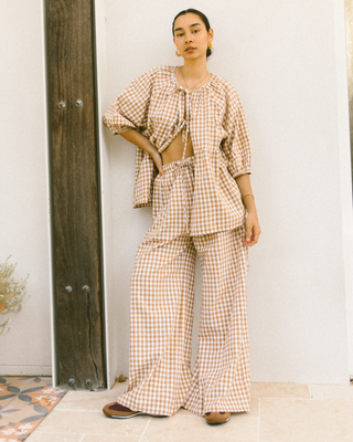 Posey Pants | Caramel Gingham