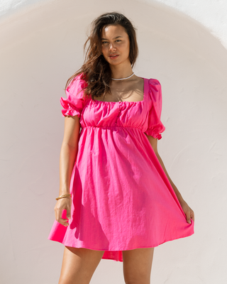 Lotus Mini Dress | Pink