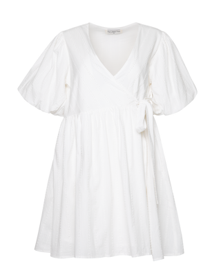 Scarlette Mini Wrap Dress | White