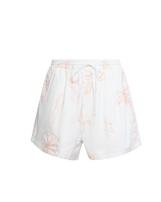 Lacey Shorts | White Caliente