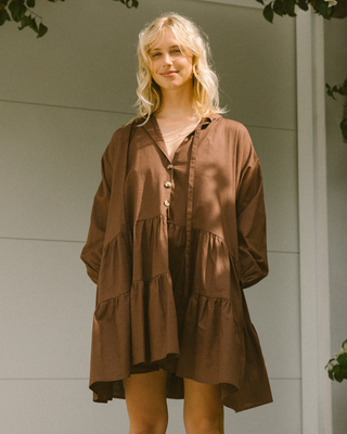 Avalon Smock Dress | Brown