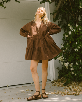 Avalon Smock Dress | Brown