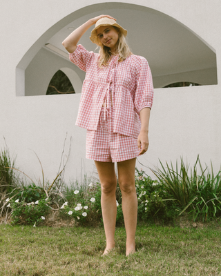 Florence Top | Pink Gingham (PRE-ORDER)