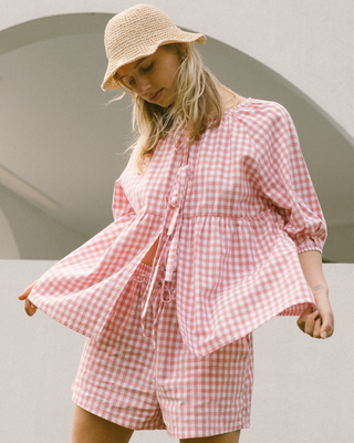 Florence Top | Pink Gingham (PRE-ORDER)