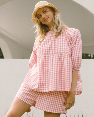 Florence Top | Pink Gingham (PRE-ORDER)