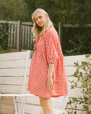 Florence Mini Dress | Red Gingham | PRE ORDER