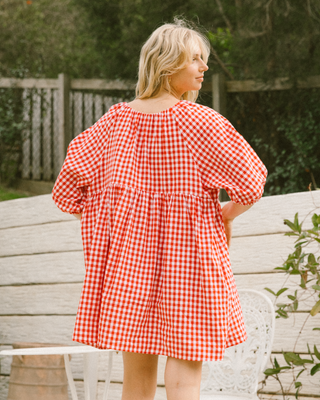 Florence Mini Dress | Red Gingham | PRE ORDER