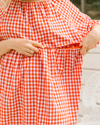 Florence Mini Dress | Red Gingham | PRE ORDER