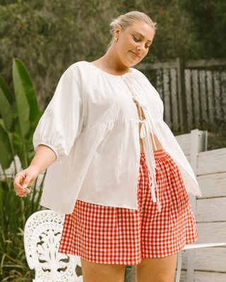 Matilda Shorts | Red Gingham