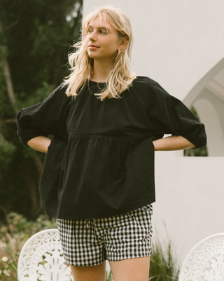 Matilda Shorts | Black Gingham