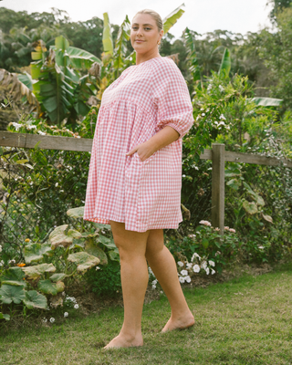 Florence Mini Dress | Pink Gingham