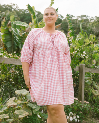 Florence Mini Dress | Pink Gingham