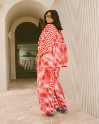 Posey Pants | Red Gingham | PRE-ORDER