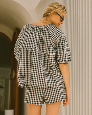 Matilda Shorts | Black Gingham (PRE-ORDER)