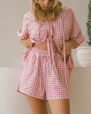 Matilda Shorts | Pink Gingham