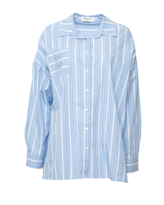 Sage Shirt | Blue Stripe