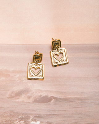 Love Lock Earrings | Gold