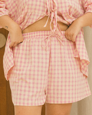 Matilda Shorts | Pink/Yellow Gingham