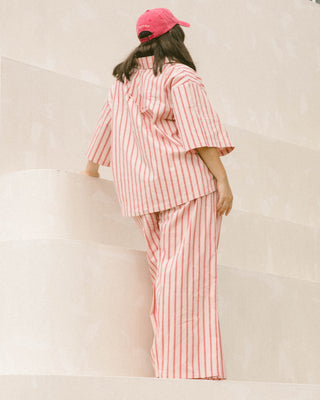 Lacey Shirt | Pink Stripe