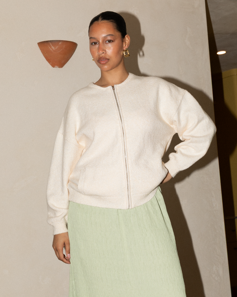 Sophie Knit Bomber | Butter