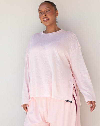Long Sleeve Essentials Top | Pink
