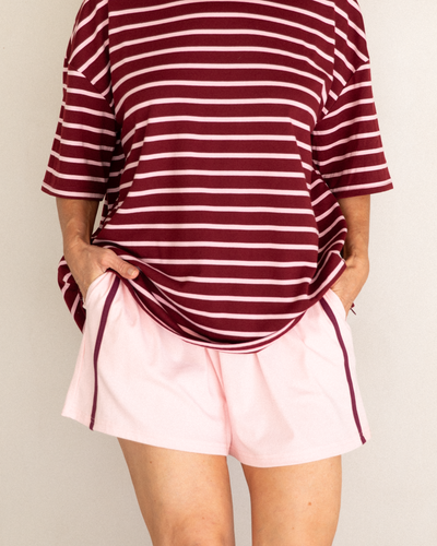 Essential Shorts | Pink/Wine