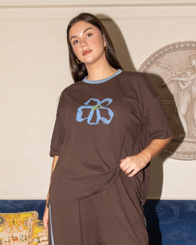 Slouchy Tee | Shadow Bloom