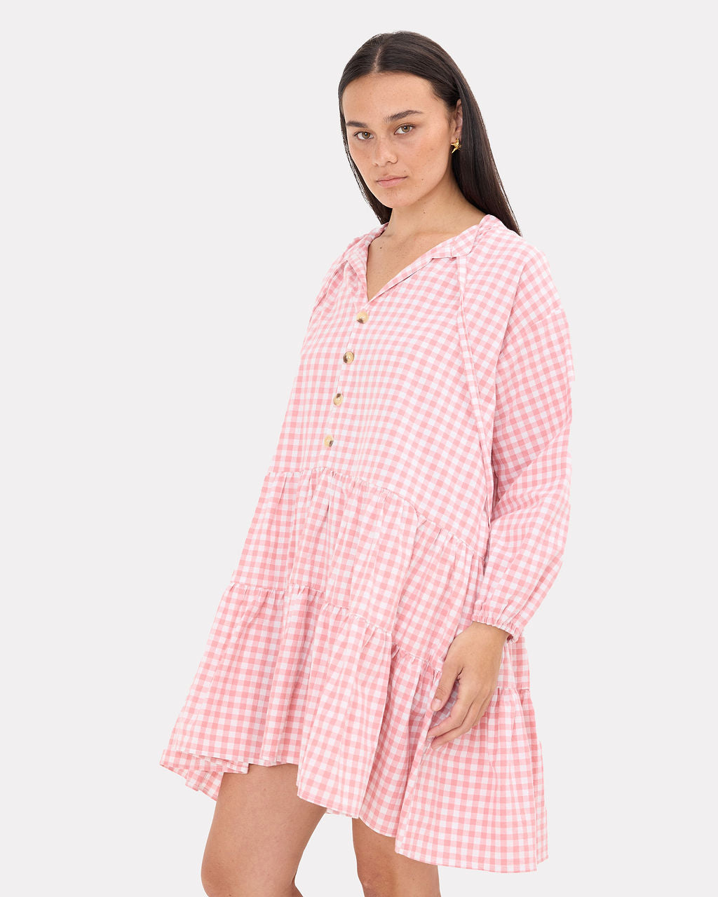 Avalon Smock Dress in Candy Gingham - Breastfeeding Friendly Design - The Lullaby Club