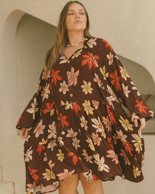 Avalon Smock Dress | Chocolate Flowers