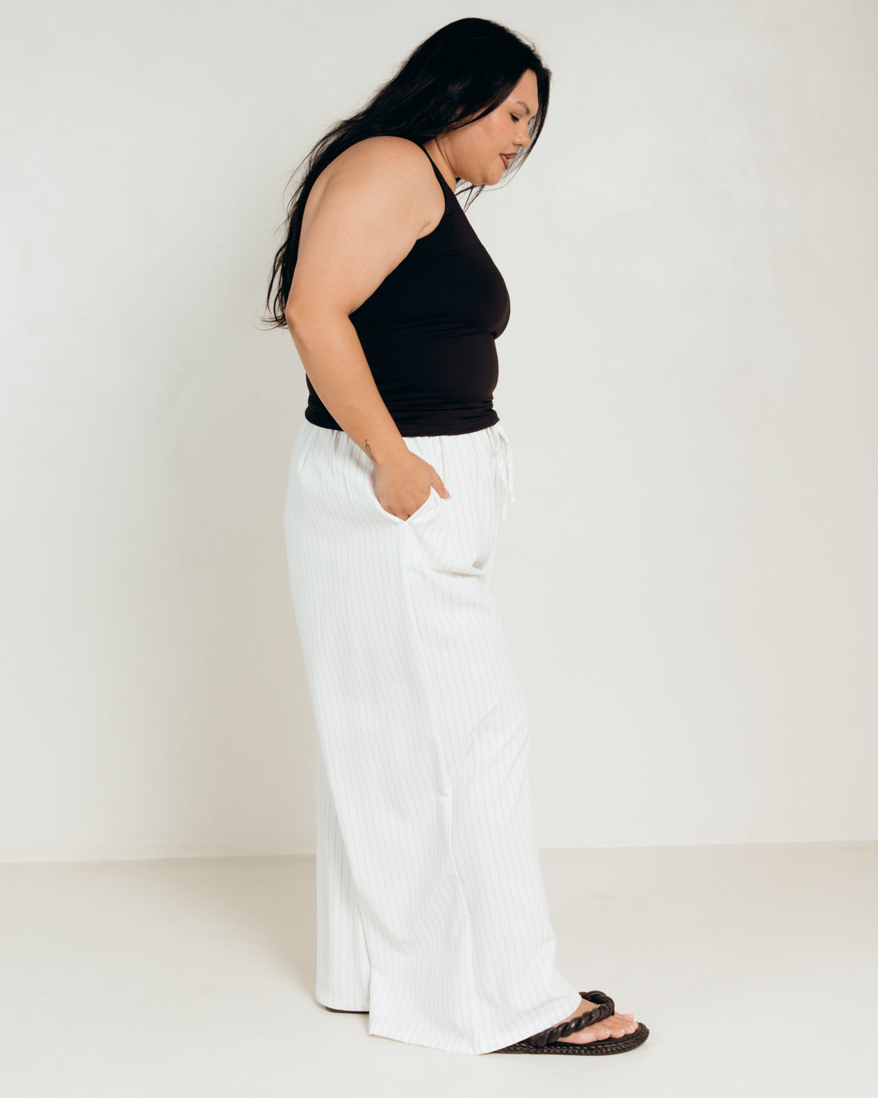 Butter Halter Top in Black - Stretchy & Soft Basics  The Lullaby Club