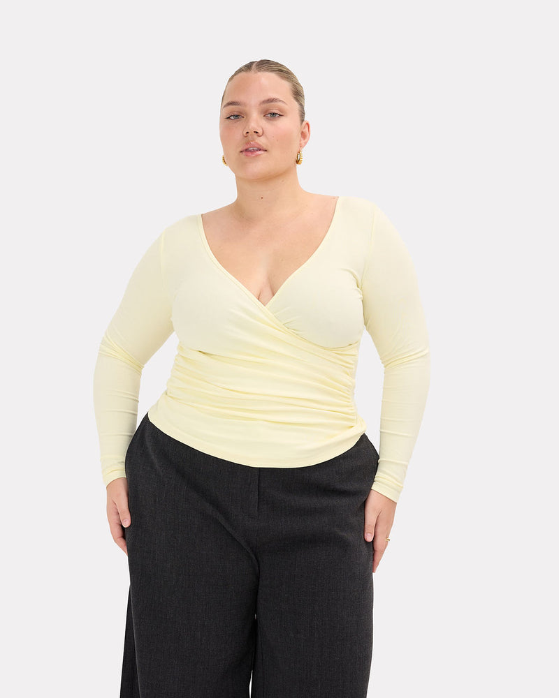 Dakota Top in Lemon | Size Inclusive Maternity Wear | The Lullaby Club