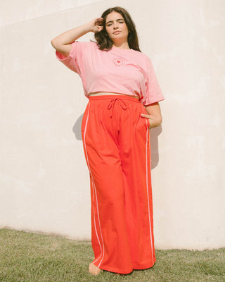 Essentials Pants | Red & Pink