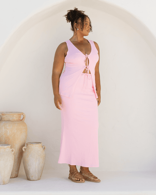 FINAL SALE |  Mila Maxi Skirt | Strawberry