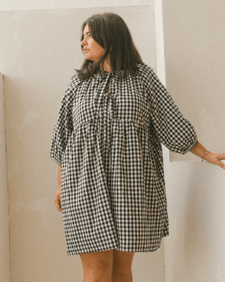 Florence Mini Dress | Black Gingham