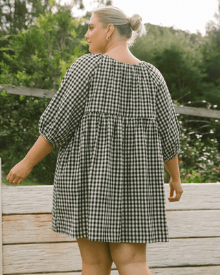 Florence Mini Dress | Black Gingham