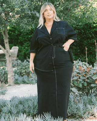 Lola Denim Maxi Skirt | Black Denim