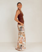 Lola Pants in Meadow Muse - Thin Adjustable Elastic Waistband - The Lullaby Club