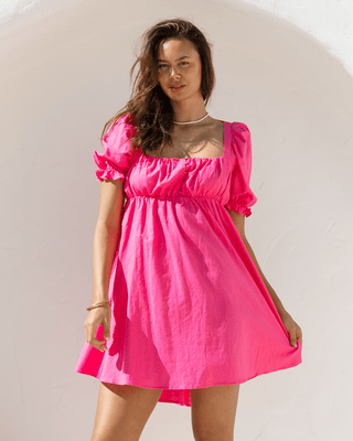 Lotus Mini Dress | Pink