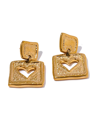Love Lock Earrings | Gold
