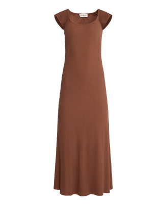 Marley Ribbed Maxi Dress | Brown