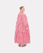 Maxi Avalon Smock in Red Gingham - Size Inclusive AU 6-26 - The Lullaby Club