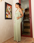 Posey Pants in Pistachio - Functional Pockets - The Lullaby Club